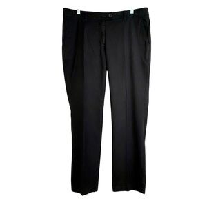 Moschino Cheap and Chic Black Straight Leg Pants Size 14 Crop Cotton Officecore